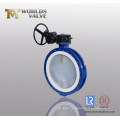 PFA Coated Double Flanged Butterfly Valve